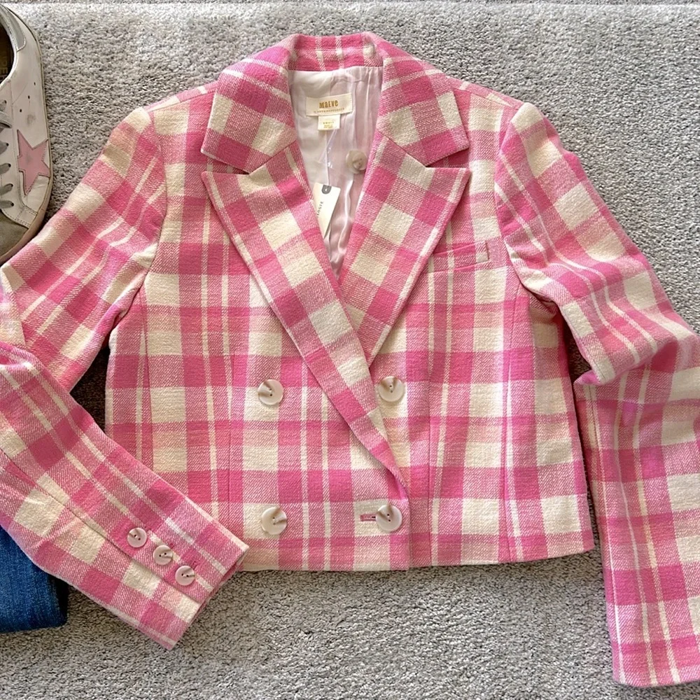 Anthropologie Maeve Cropped Double Breasted Jacket - Picture 3 of 11